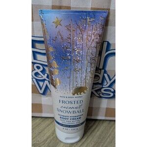 New Bath & Body Works FROSTED COCONUT SNOWBALL Ultimate Hydration Body Cream 8oz